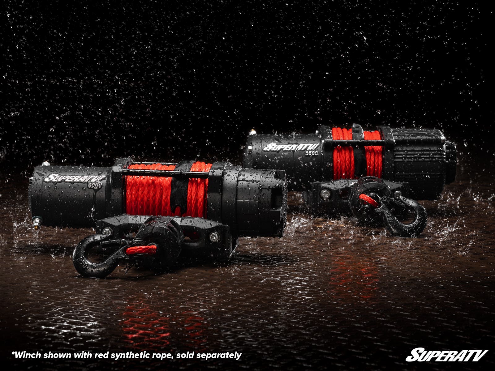 3500 Lb. UTV/ATV Winch (With Wireless Remote & Synthetic Rope)