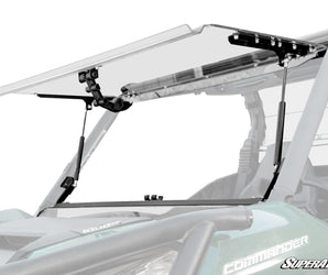 Can-Am Commander Scratch Resistant Flip Windshield