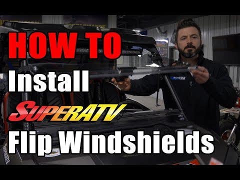 Polaris RZR XP 1000 Scratch Resistant Flip Windshield