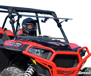 Polaris RZR XP Turbo Scratch Resistant Flip Windshield