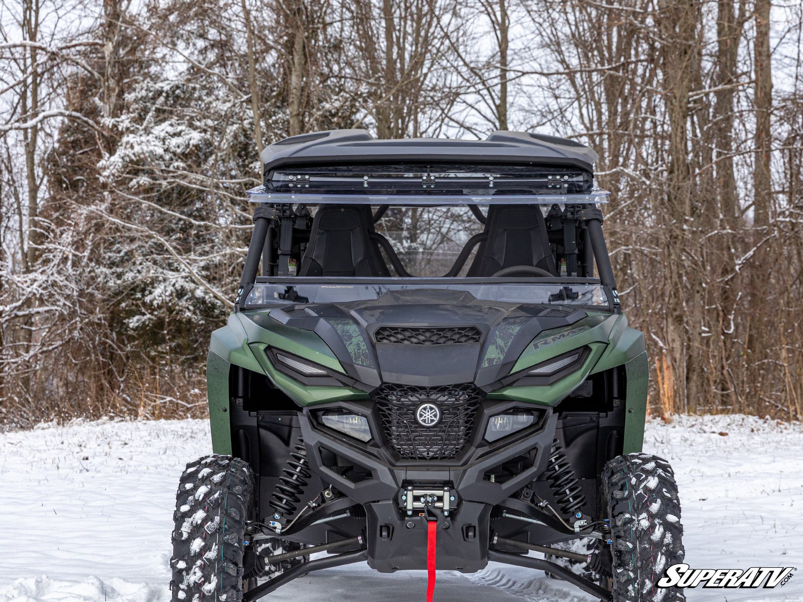 Yamaha Wolverine RMAX Scratch Resistant Flip Windshield
